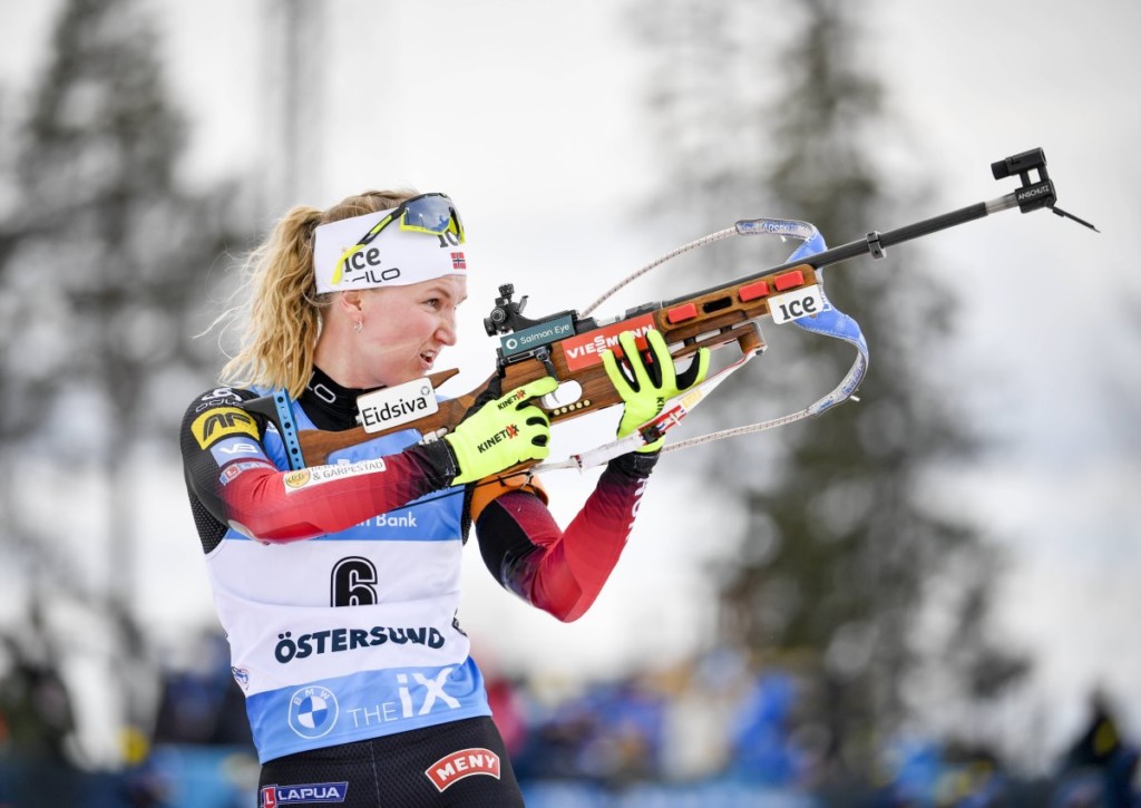 Wird Marte Olsbu Roiseland bei der Verfolgung in Oberhof ihrer Favoritenrolle gerecht?