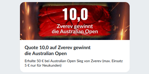 Australian Open Quoten Boost - Sportwetten Angebote