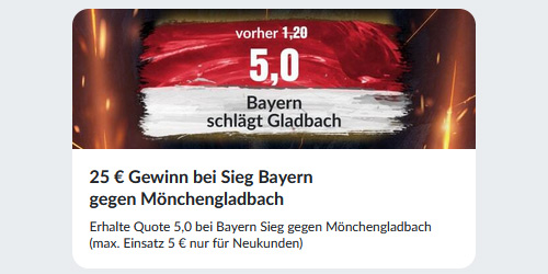 Bayern - Gladbach Quoten Angebote