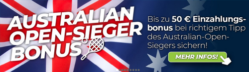 Australian Open Wettguthaben - Sportwetten Angebote