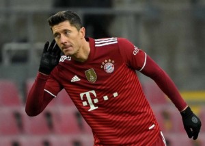 Trifft Bayern-Torjäger Robert Lewandowski erneut gegen die Hertha? © IMAGO / Ulrich Hufnagel, 15.01.2022 Hertha Bayern Tipp