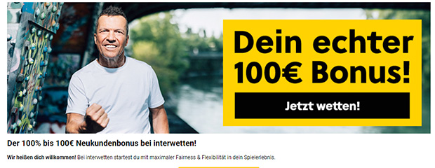 Interwetten Bonus dla nowych klientów