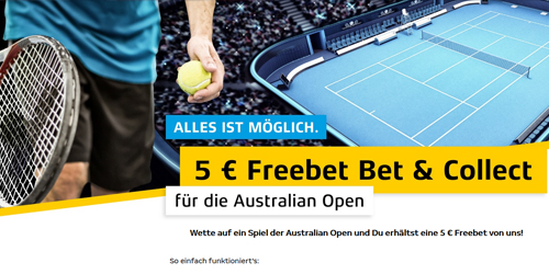 Australian Open Gratiswette - Sportwetten Angebote