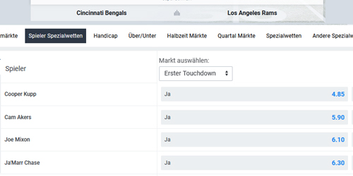 Betano Super Bowl Wetten
