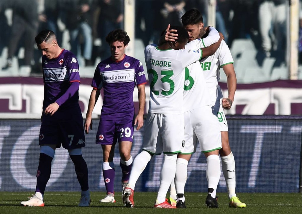 Fallen im Duell Sassuolo gegen die Fiorentina viele Tore? © IMAGO / Gribaudi/Image Photo, 19.12.2021 Fallen im Duell Sassuolo gegen die Fiorentina viele Tore?