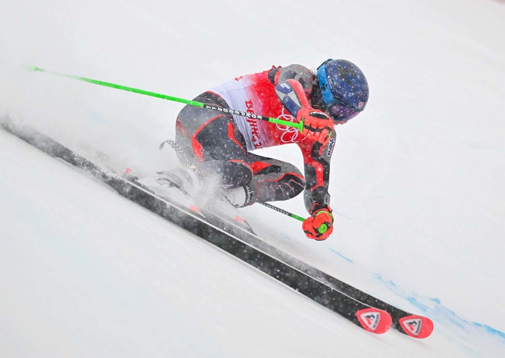 Holt sich Henrik Kristoffersen im Slalom von Peking sein erstes olympisches Gold? © IMAGO / Xinhua, 13.02.2022