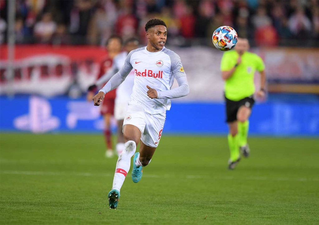 Gehen den Salzburgen (im Bild: Chukwubuike Adamu) nach dem Kracher gegen den FCB die Körner aus? © IMAGO / Passion2Press, 16.02.2022 Red Bull Salzburg Wolfsberg Tipp