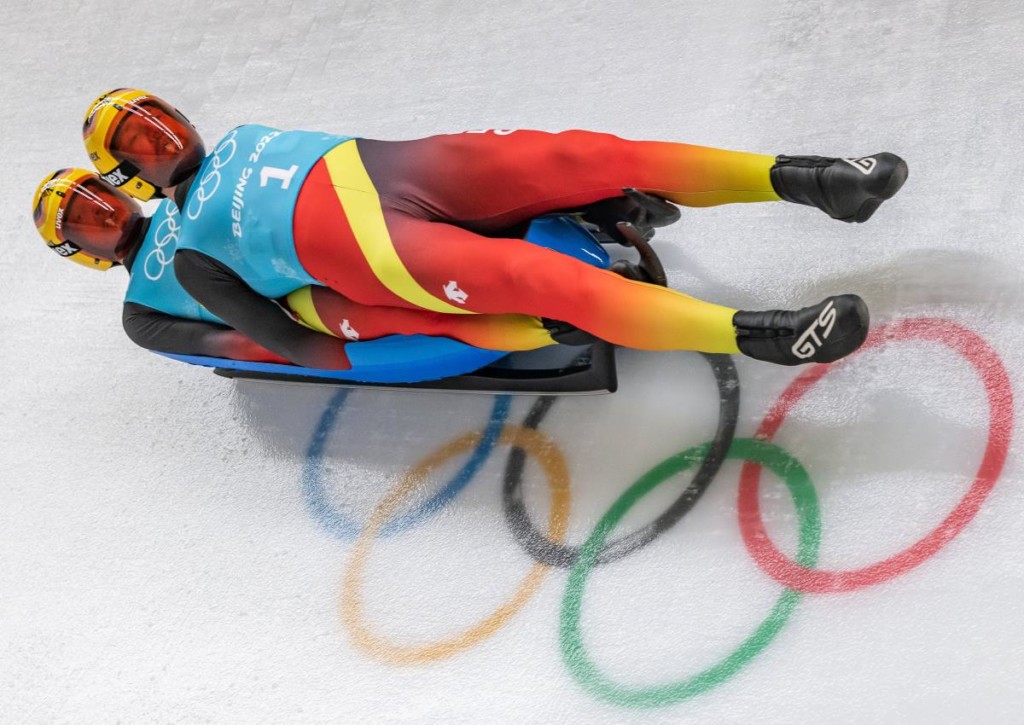 Holen Eggert/Benecken bei Olympia im Rodeln Doppelsitzer erwartungsgemäß deutsches Gold? © IMAGO / Sammy Minkoff, 06.02.2022 Holen Eggert/Benecken bei Olympia im Rodeln Doppelsitzer erwartungsgemäß deutsches Gold?
