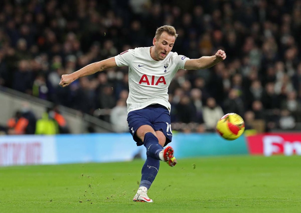 Feiern Harry Kane und Tottenham gegen Southampton den nächsten Sieg unter Trainer Antonio Conte? © IMAGO / NurPhoto, 05.02.2022 Tottenham Southampton Tipp