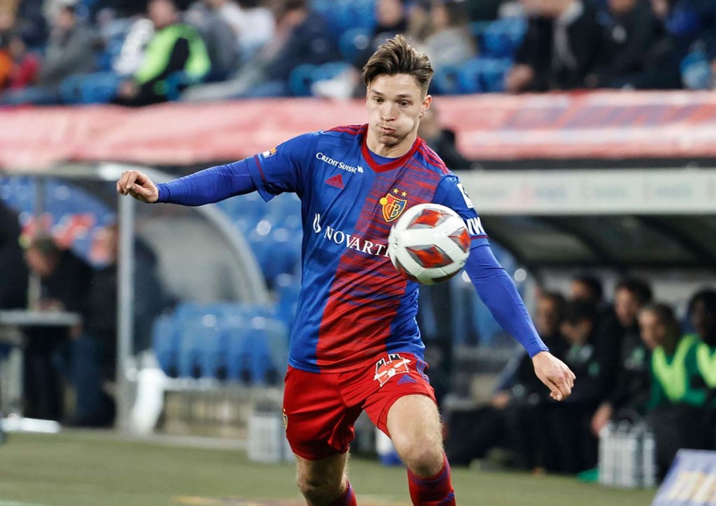 Schafft der FC Basel (im Bild: Noah Katterbach) noch den Turnaround gegen Marseille? © IMAGO / Beautiful Sports, 03.03.2022 Basel Marseille Tipp