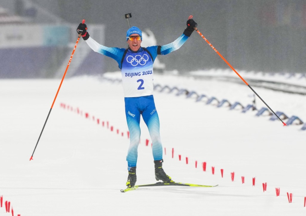 Setzt Fillon-Maillet seine Siegesserie im Massenstart der Herren in Otepää fort? © IMAGO / Xinhua, 13.02.2022 Setzt Fillon-Maillet seine Siegesserie im Massenstart der Herren in Otepää fort?