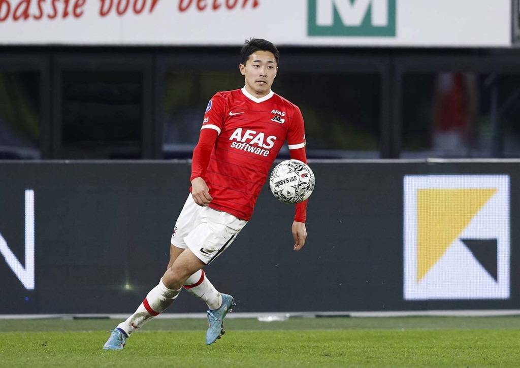 Kann der AZ Alkmaar (im Bild: Yukimara Sugawara) bei Bodö/Glimt bestehen? © IMAGO / Pro Shots, 03.03.2022 Bodö/Glimt AZ Alkmaar Tipp