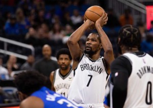Steht Kevin Durant beim Spiel der Brooklyn Nets gegen Utah Jazz wieder im Mittelpunkt? © IMAGO / Sports Press Photo, 15.03.2022 Brooklyn Nets Utah Jazz Tipp