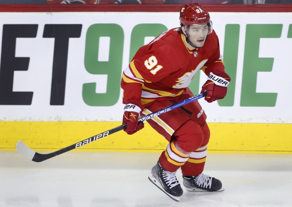 Feiert Calle Jarnkrok mit seinen Flames gegen die Sharks den nächsten Sieg?