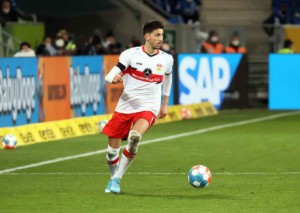 Setzt sich der VfB Stuttgart (im Bild: Karazor) gegen Gladbach durch? © IMAGO / Sportfoto Rudel, 25.02.2022 VfB Stuttgart Gladbach Tipp