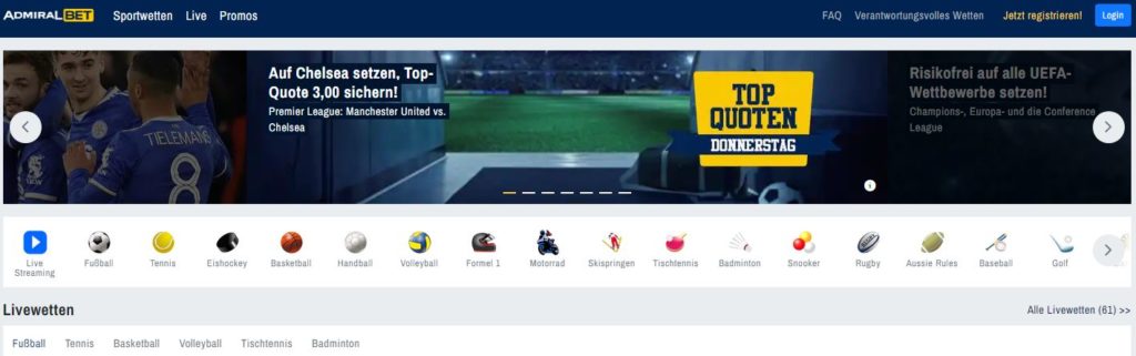 AdmiralBet sportwetten AdmiralBet sportwetten