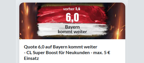 Bayern - Villarreal Quoten - Sportwetten Angebote