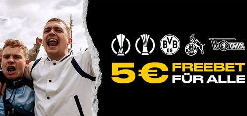 5€ Gratiswette für die Champions League
