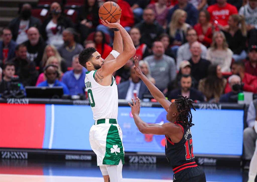 Werfen Jayson Tatum & die Boston Celtics die Brookly Nets aus den Play-offs? © IMAGO / Icon SMI, 06.04.2022 Brooklyn Nets Boston Celtic Tipp