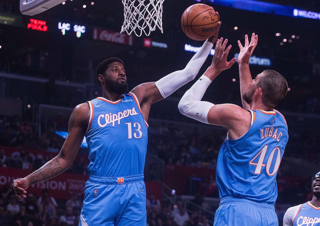 Führt Paul George seine Los Angeles Clippers zum Sieg über die New Orleans Pelicans? © IMAGO / ZUMA Wire, 09.04.2022 Clippers Pelicans Tipp