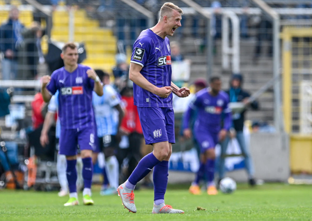 Bejubelt Lukas Gugganig mit dem VfL Osnabrück in Halle den nächsten Sieg?