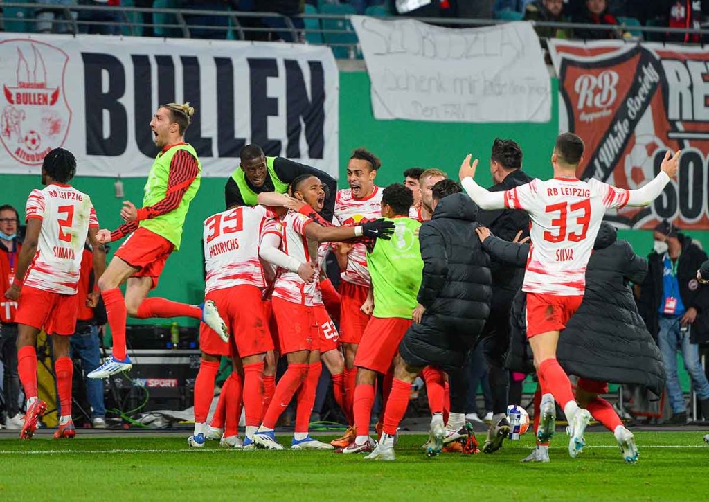 Jubelt RB Leipzig auch in der Bundesliga gegen Union Berlin? © IMAGO / Eibner, 20.04.2022 RB Leipzig Union Berlin Tipp 04 2022 Bundesliga