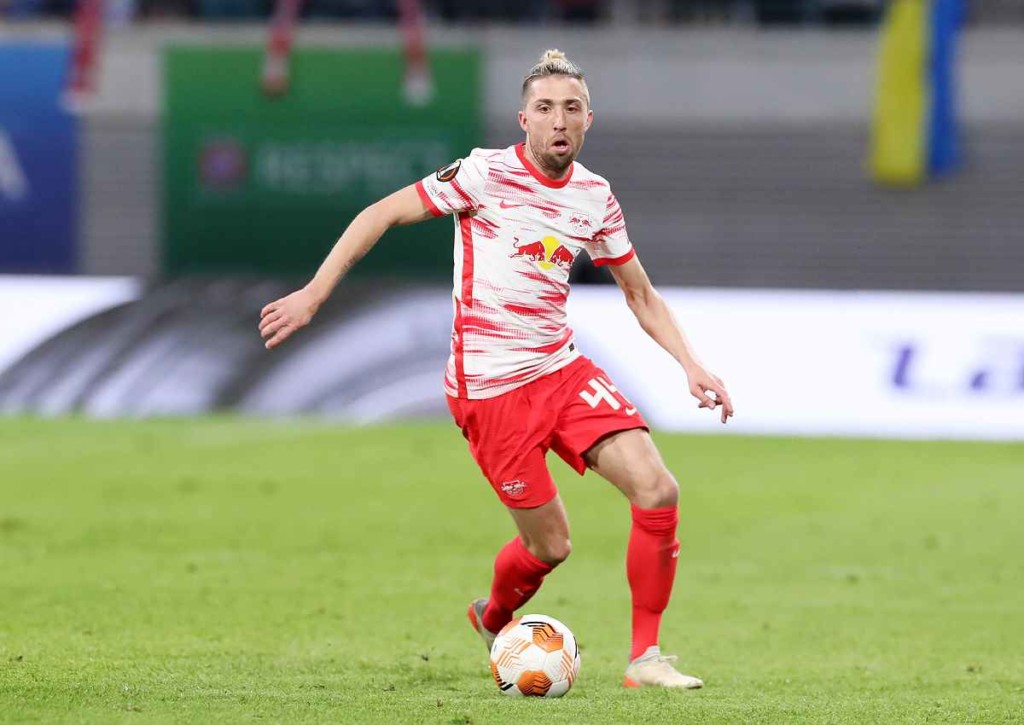 RB Leipzig (im Bild: Kampl) hat gegen Hoffenheim gute Chancen auf einen Heimsieg © IMAGO / Picture Point LE, 07.04.2022 RB Leipzig Hoffenheim