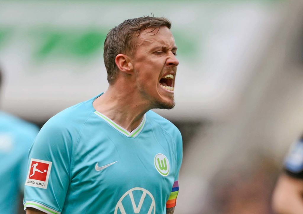 Gewinnt der VfL Wolfsburg (im Bild: Max Kruse) das wichtige Heimspiel gegen die Arminia? © IMAGO / MIS, 03.04.2022 Wolfsburg Bielefeld Tipp