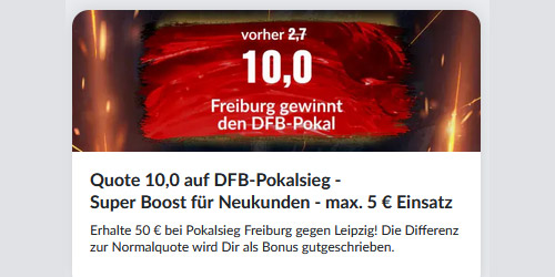 DFB Pokal Final-Boost - Sportwetten Angebote