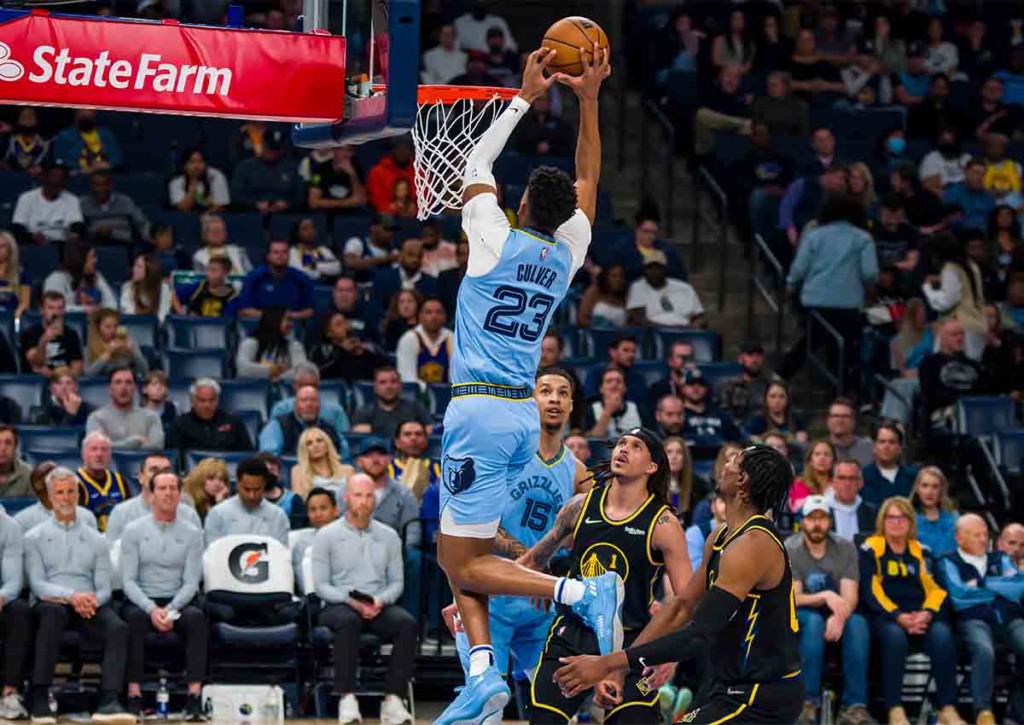Können die Memphis Grizzlies (im Bild: Jarrett Culver) den Ausfall von Ja Monrant in Game 4 kompensieren? © IMAGO / Agencia EFE, 29.03.2022 Golden State Warriors Memphis Grizzlies Game 4 Tipp