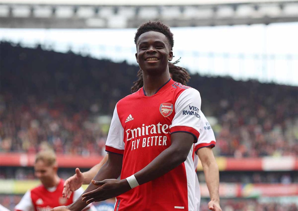 Setzt Arsenal (im Bild: Bukayo Saka) gegen Leeds seinen Champions League Kurs weiter fort?© IMAGO / Offside Sports Photography, 23.04.2022 Arsenal Leeds Tipp