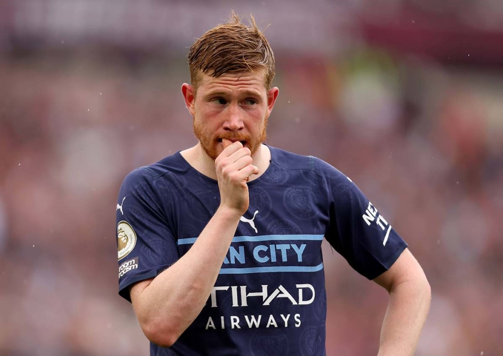 Der Meisterschaftskampf zwischen Manchester City und Liverpool könnte sich am 38. Spieltag der Premier League zu einem echten "Nailbiter" entwickeln. © IMAGO / Action Plus, 15.05.2022 Premier League 38. Spieltag Vorschau