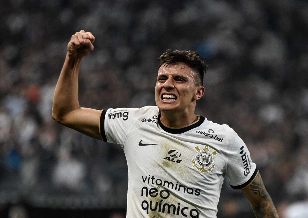 Bestätigt Corinthians (im Bild: Gustavo Mantuan) seine Favoritenrolle gegen Santos? © IMAGO / TheNews2, 22.06.2022 Corinthians Santos Tipp