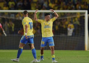 Muss sich Teneriffa gegen Las Palmas (im Bild: Moleiro) geschlagen geben? © IMAGO / Marca, 21.05.2022 Las Palmas Teneriffa Tipp