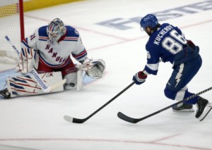 Gleichen die Lightning mit Nikita Kucherov die Serie gegen die Rangers aus? © IMAGO / ZUMA Wire, 05.06.2022 Gleichen die Lightning mit Nikita Kucherov die Serie gegen die Rangers aus?