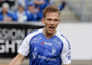 Ist Sarpsborg (im Bild: Maigaard) gegen Strömsgodset IF Drammen im Vorteil? © IMAGO / NTB, 29.05.2022 Sarpsborg Strömsgodset IF Drammen Tipp