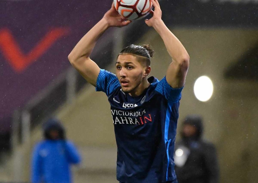 Bestätigt das U19-Team von Frankreich (im Bild: Hadjam) die Favoritenrolle gegen die Slowakei? © IMAGO / PanoramiC, 12.03.2022 Slowakei U19 Frankreich U19 Tipp