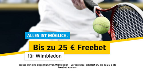Wimbledon Gratiswette bei XTiP