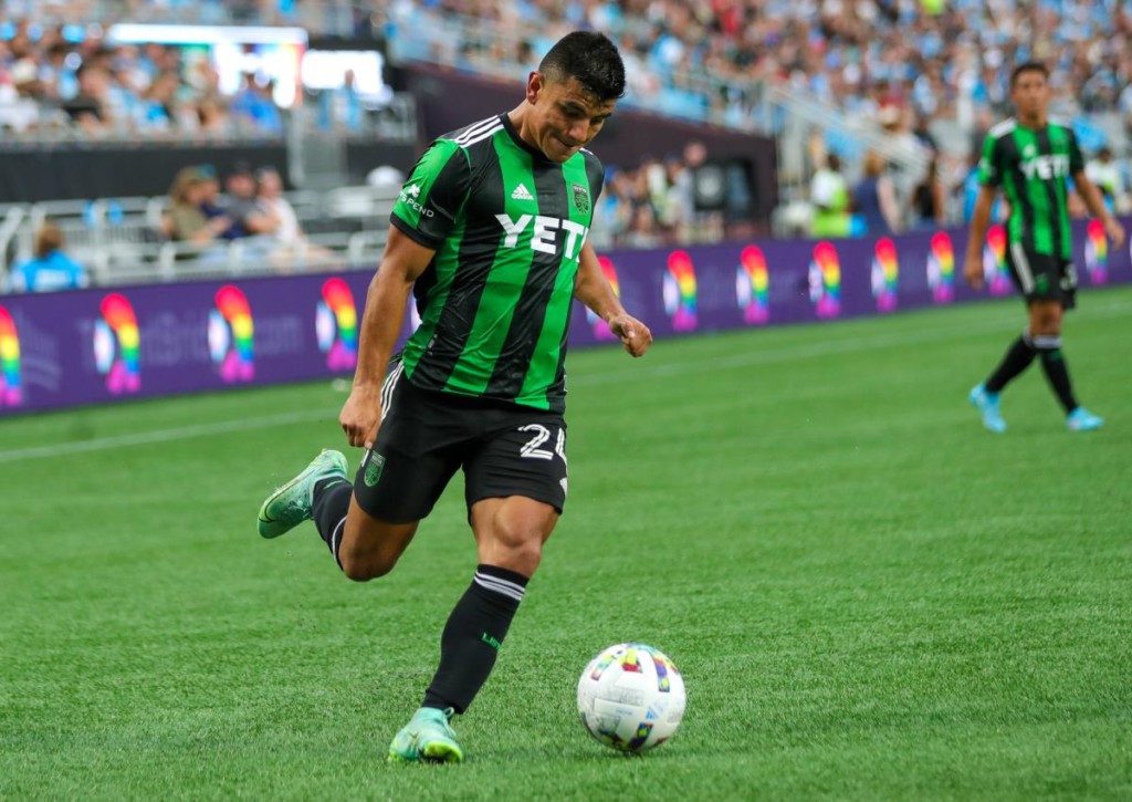 Landet der Austin FC (im Bild: Nick Lima) in Colorado den nächsten Überraschungssieg? © IMAGO / Icon Sportswire, 30.06.2022 Landet der Austin FC (im Bild: Nick Lima) in Colorado den nächsten Überraschungssieg?