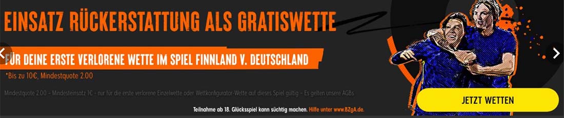 888Sport Gratiswette Finnland Deutschland