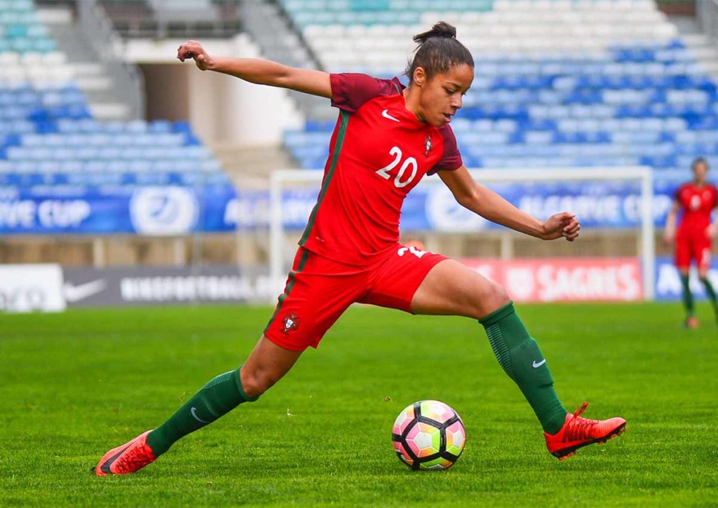 Kann Portugal (im Bild: Jessica Silva) gegen die Schweiz sein "Lucky-Loser-Ticket" nutzen? © IMAGO / foto2press, 02-03.2018 Portugal Schweiz TIpp