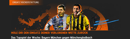 Einsatzrückerstattung bei 888Sport für Bayern Gladbach
