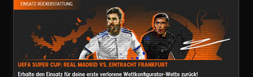 Einsatzrückerstattung bei 888Sport zum UEFA Supercup