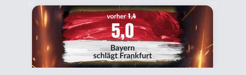 Frankfurt Bayern Wett-Boost