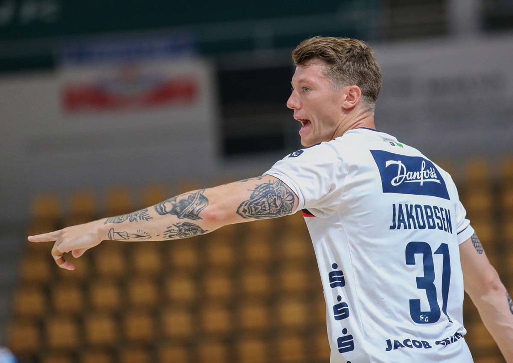 Nimmt Flensburg (im Bild: Emil Jakobsen) in Hamburg den Sieg mit? © IMAGO / Lobeca, 14.08.2022 HSV Hamburg SG Flensburg Tipp