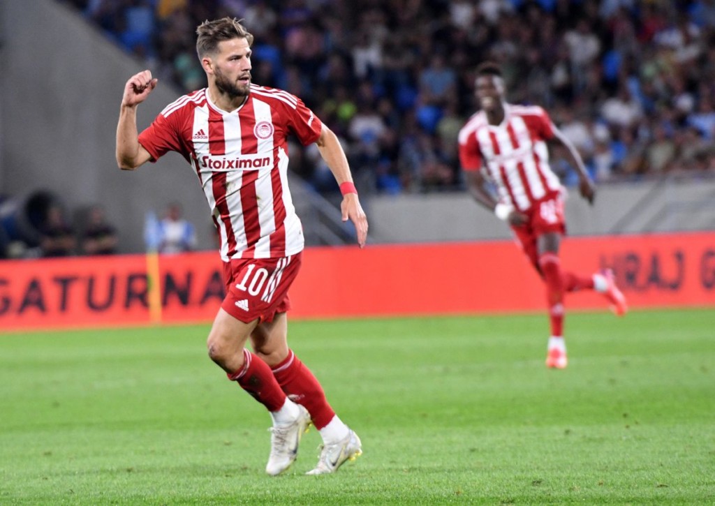 Trifft Philip Zinckernagel für Olympiakos Piräus im Hinspiel bei Apollon Limassol? © IMAGO / ANE Edition, 11.08.2022 Trifft Philip Zinckernagel für Olympiakos Piräus im Hinspiel bei Apollon Limassol?