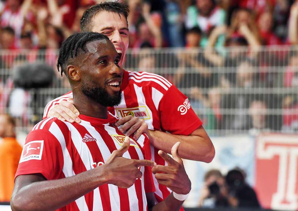 Jordan Siebatcheu von Union Berlin möche auch gegen Schalke sein Torkonto erhöhen! © IMAGO / opokupix, 20.08.2022 Schalke Union Berlin Tipp 08 2022