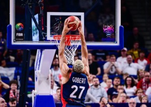 Setzt sich Frankreich (im Bild: Rudy Gobert) im Basketball EM Finale 2022 gegen Spanien die Krone auf?
