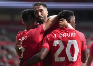 Kanada testet zwei Monate vor der WM 2022 gegen Uruguay. © IMAGO / ZUMA Press, 09.06.2022 Kanada Uruguay Tipp