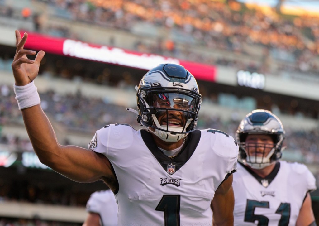 Die Eagles um Quarterback Jalen Hurts wollen gegen die Lions gleich mal vorlegen.